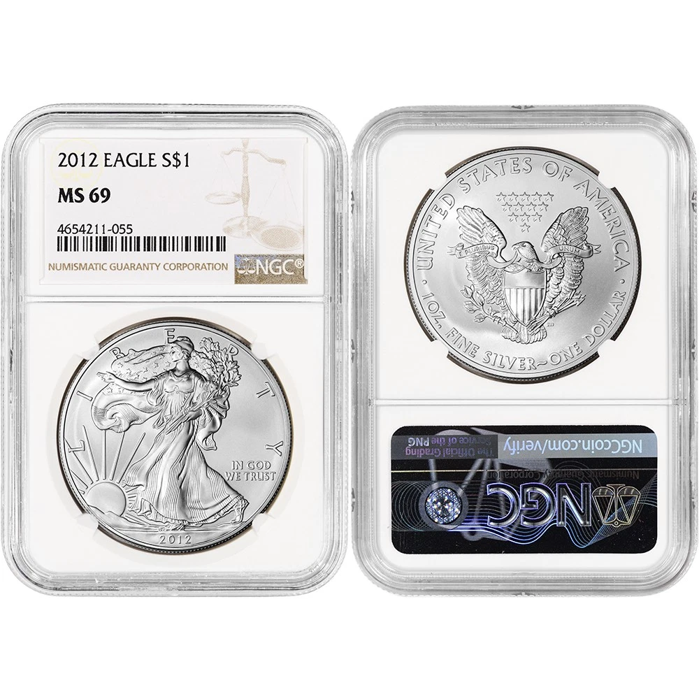 41-pc. 1986 - 2025 American Silver Eagle Coin Complete Date Set NGC MS69