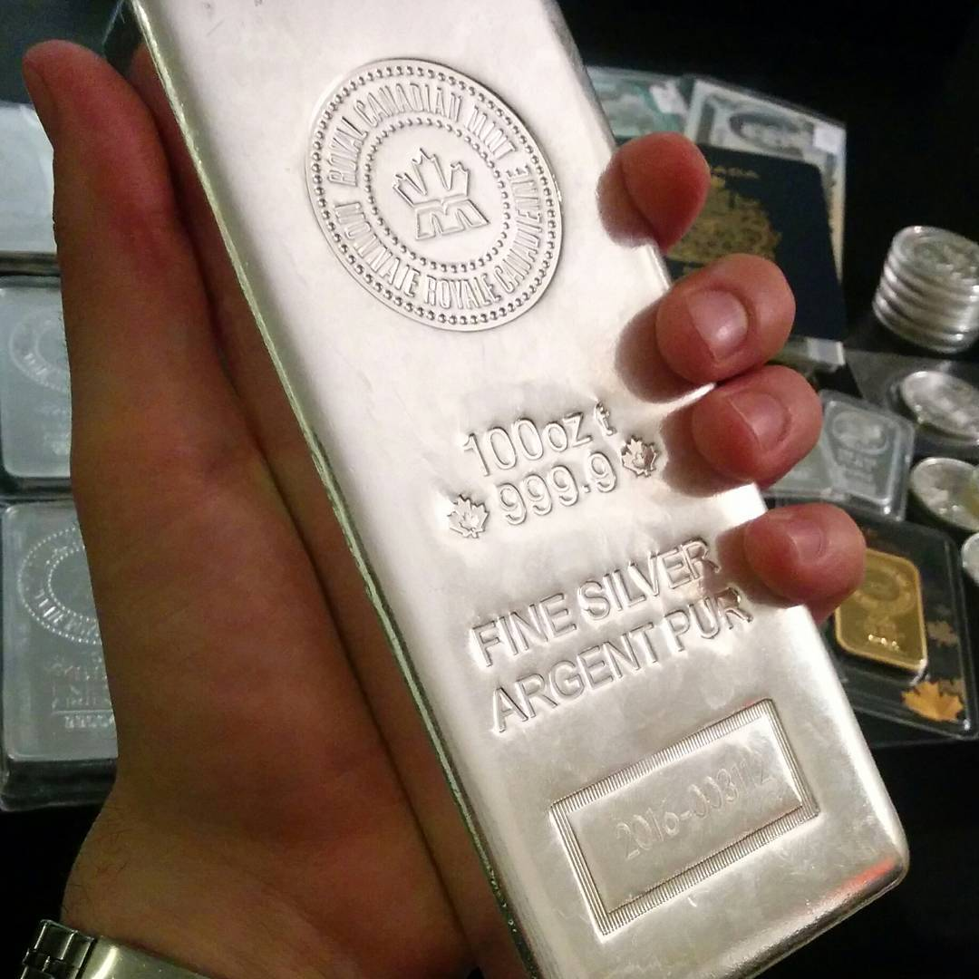 100 oz Silver Bar | Royal Canadian Mint