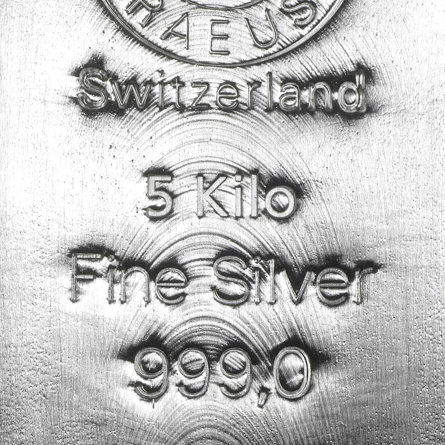 5000 gram Silver Bar - Argor-Heraeus (Poured)