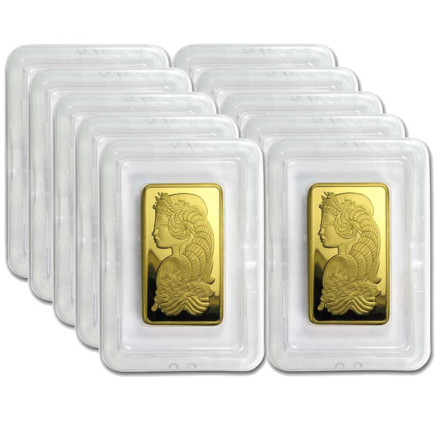 10 oz Gold Bar - PAMP Suisse Lady Fortuna