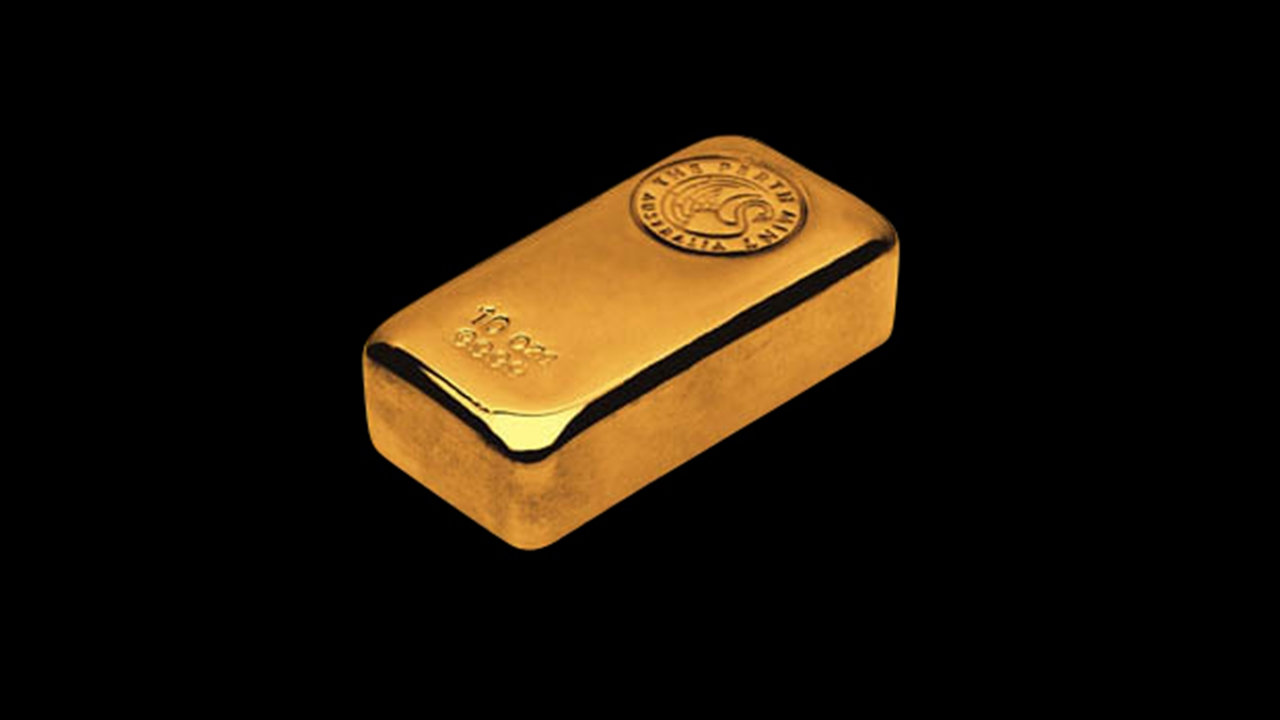 10oz Perth Mint Gold Bar 'Cast'