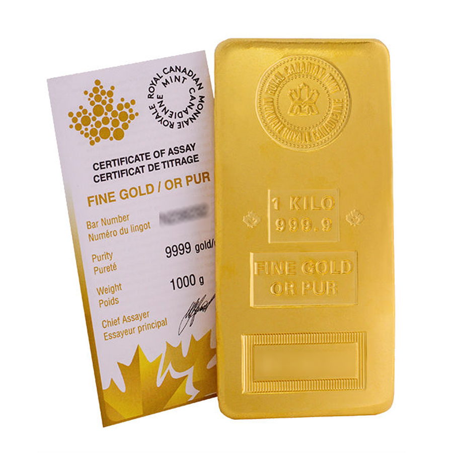 1 Kilo Royal Canadian Mint Gold Bar