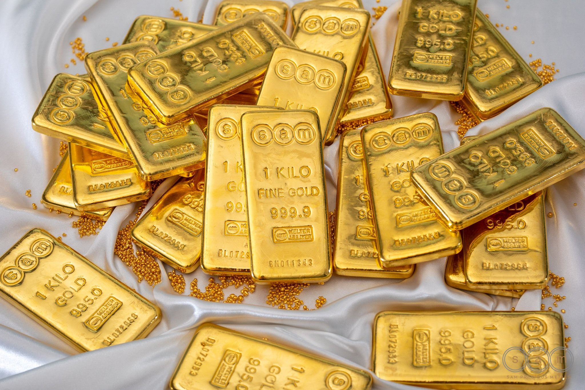 1 Kg Pure Gold SAM 999.9 -casted Bar