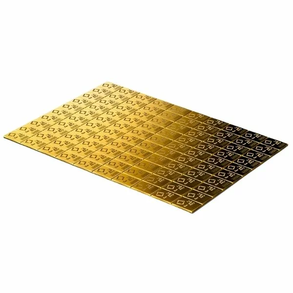100 x 1 gram Gold Valcambi CombiBar