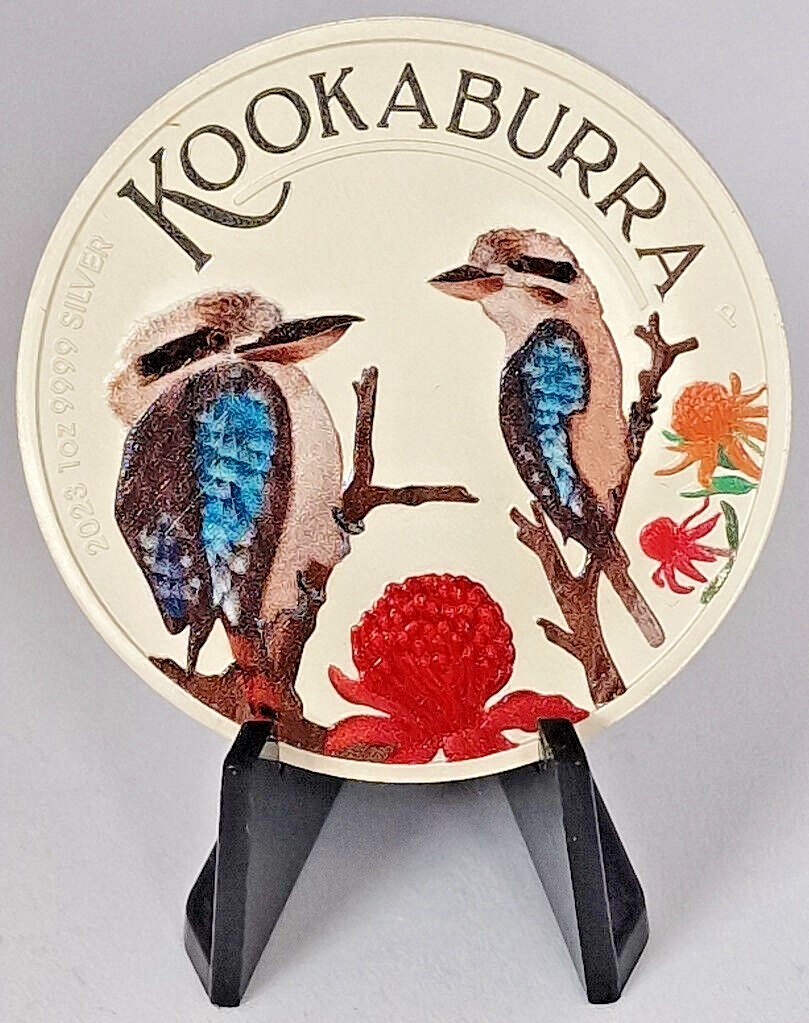 2023 Australian Kookaburra - World Money Fair Berlin Special Edition - 1oz Silver Coloured