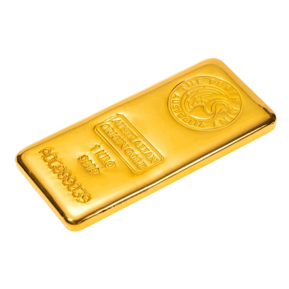 1kilo Perth Mint Gold Cast Bar (Australian Origin)