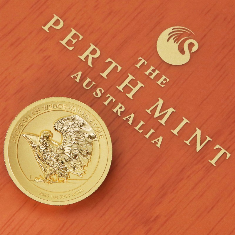 2025 1 oz Gold Australian Wedge-Tailed Eagle Gold Reverse Proof Ultra High Relief Coin