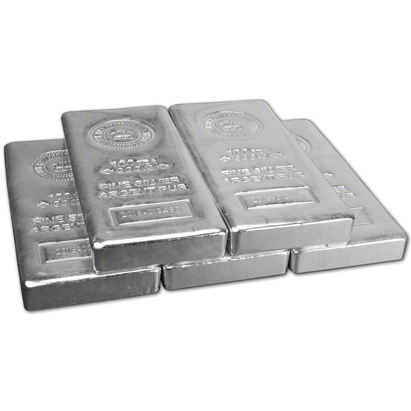 100 oz Silver Bar | Royal Canadian Mint