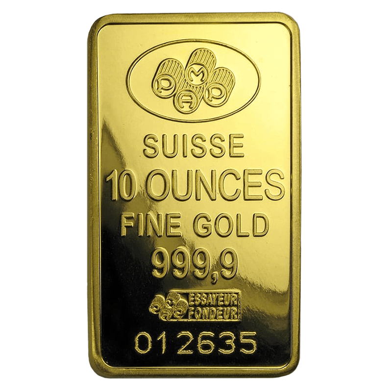 10 oz Gold Bar - PAMP Suisse Lady Fortuna