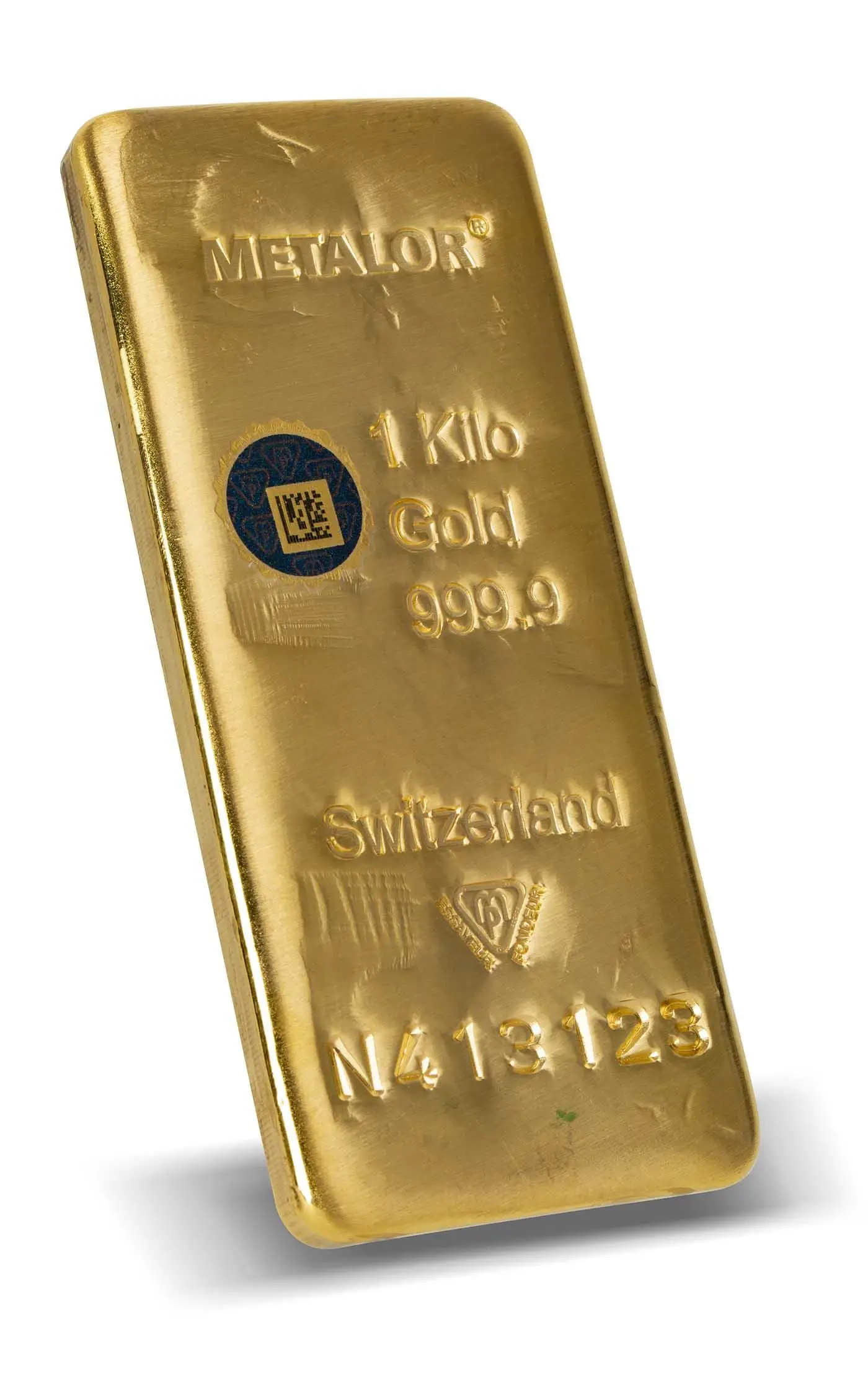 Metalor 1Kg Cast Gold Bar