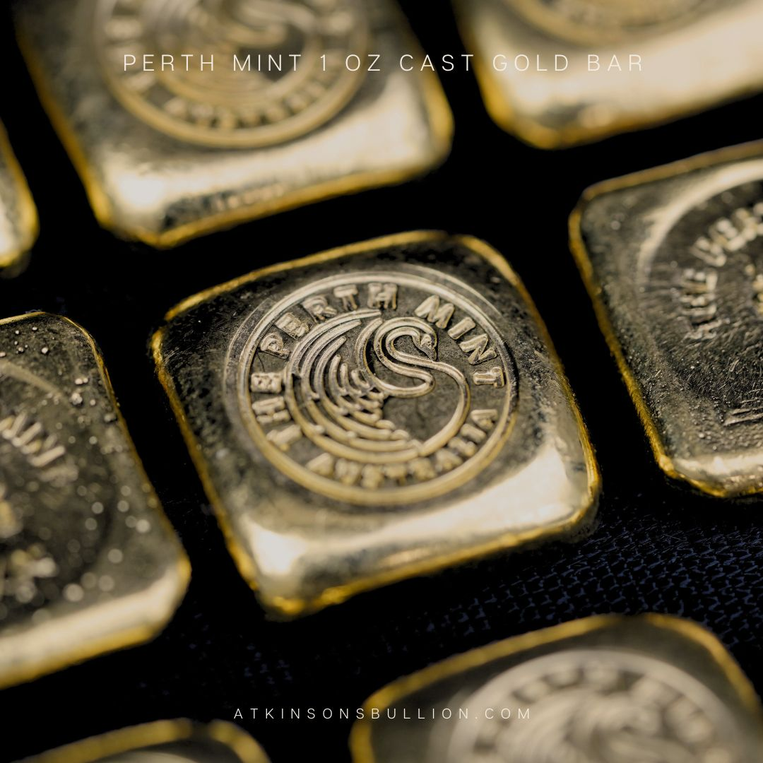 The Perth Mint 1oz Gold Cast Bar