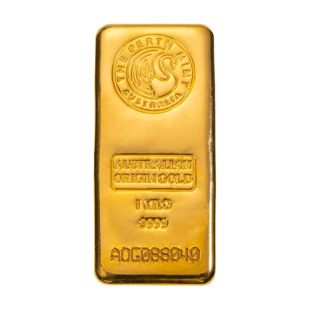 1kilo Perth Mint Gold Cast Bar (Australian Origin)