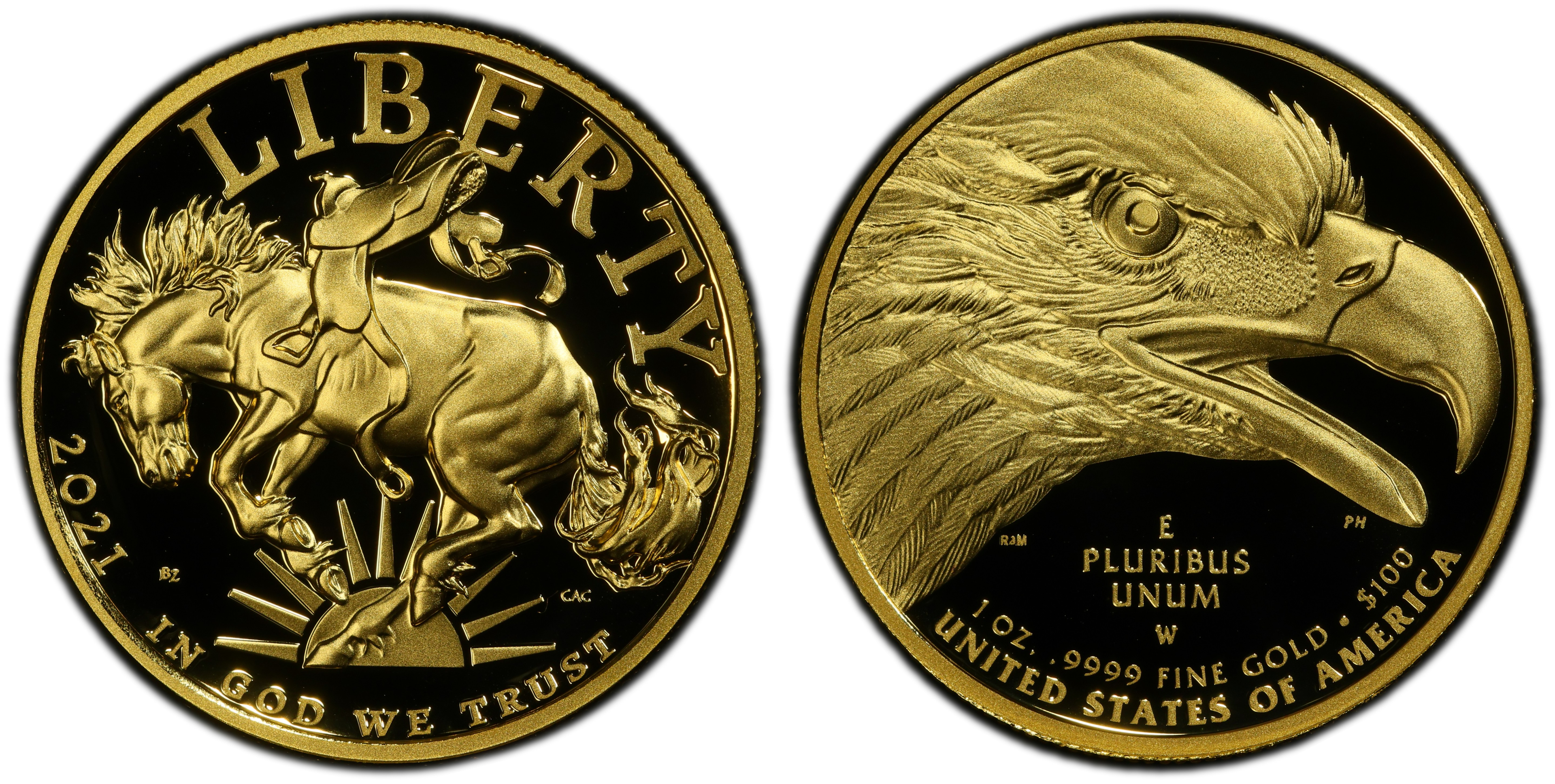 2021 W American Liberty Gold High Relief Proof 1 oz $100 NGC PF70 Early Releases