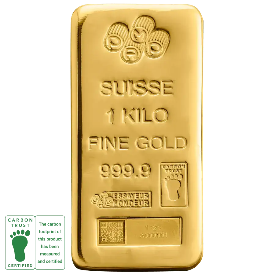 SUISSE 1 KILO FINE GOLD BAR 999.9