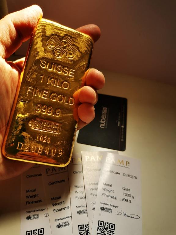 1 kilo PAMP Suisse Gold Bar