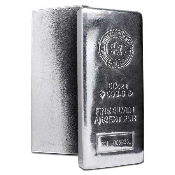 100 oz Silver Bar | Royal Canadian Mint