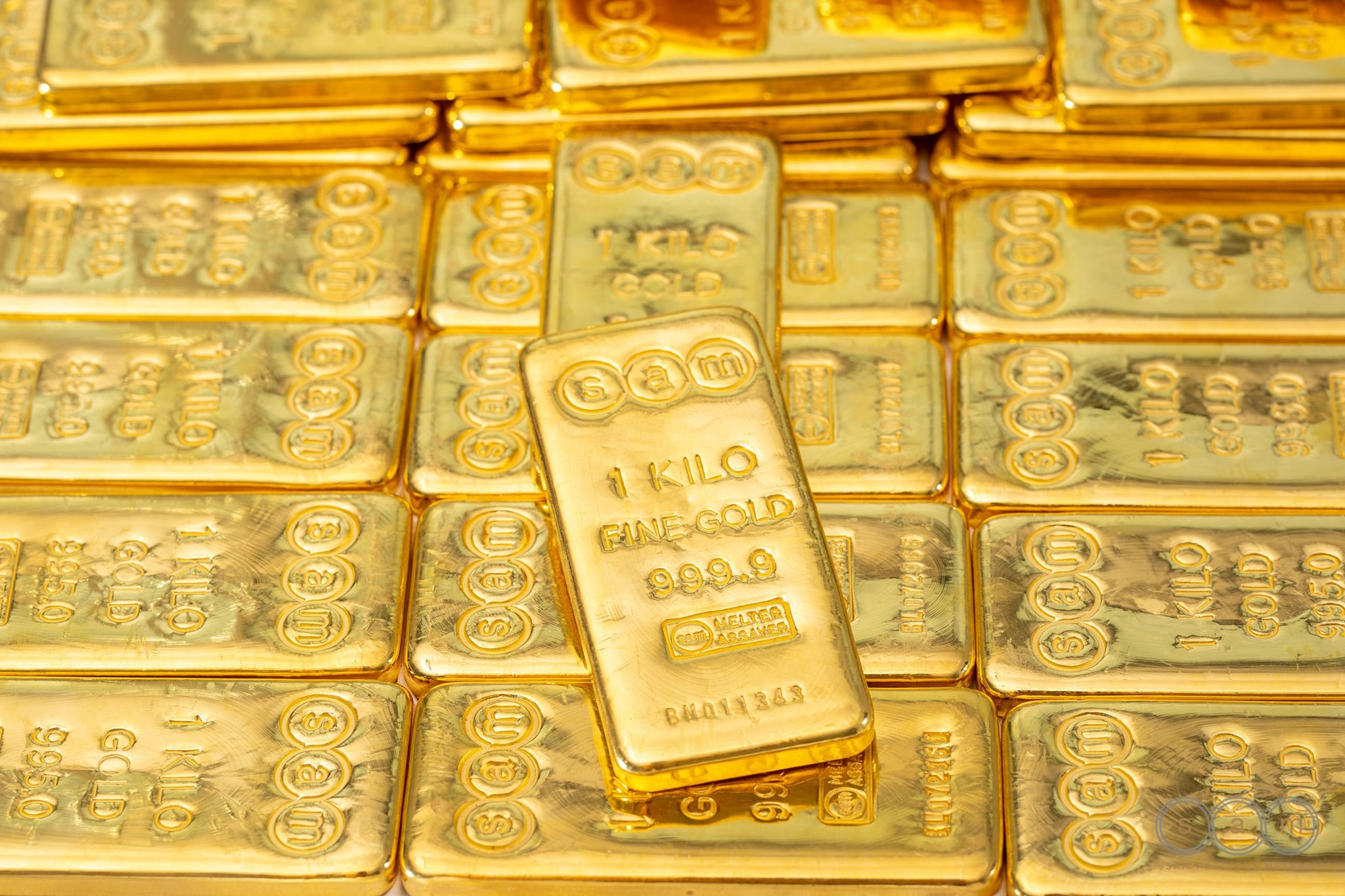 1 Kg Pure Gold SAM 999.9 -casted Bar