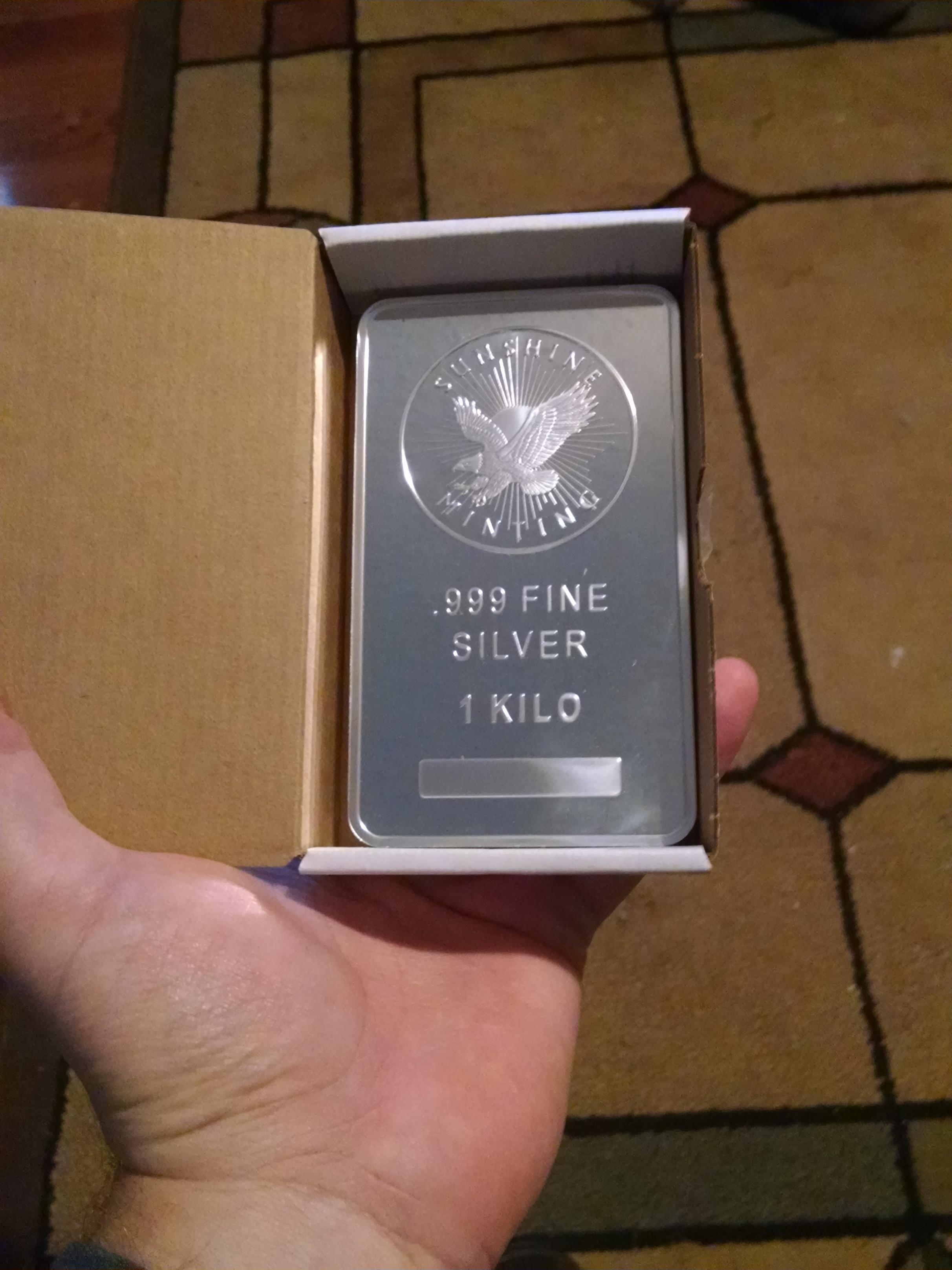 Sunshine Mint 1 Kilo Silver Bar (New)