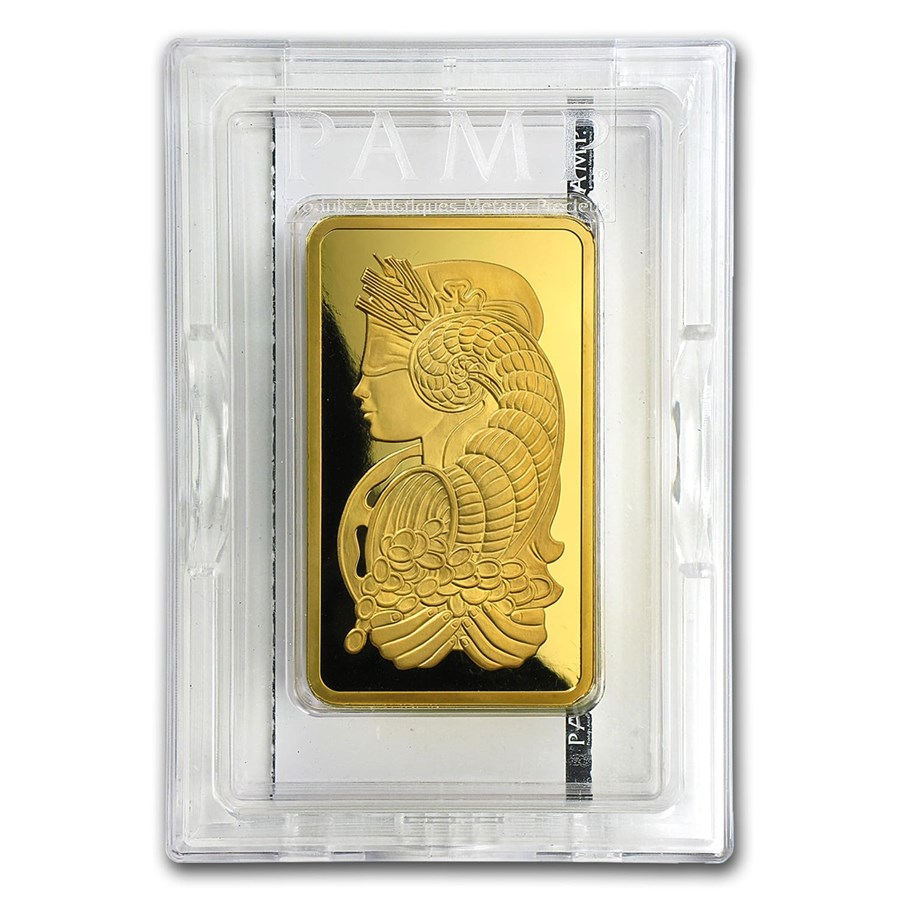 10 oz Gold Bar - PAMP Suisse Lady Fortuna