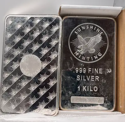 Sunshine Mint 1 Kilo Silver Bar (New)