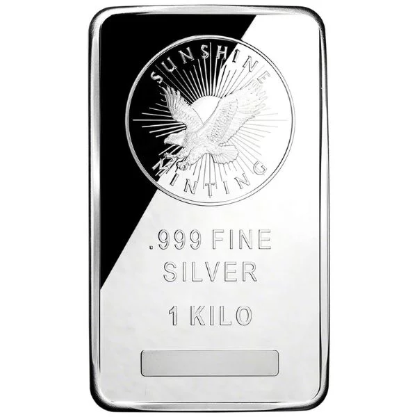 Sunshine Mint 1 Kilo Silver Bar (New)