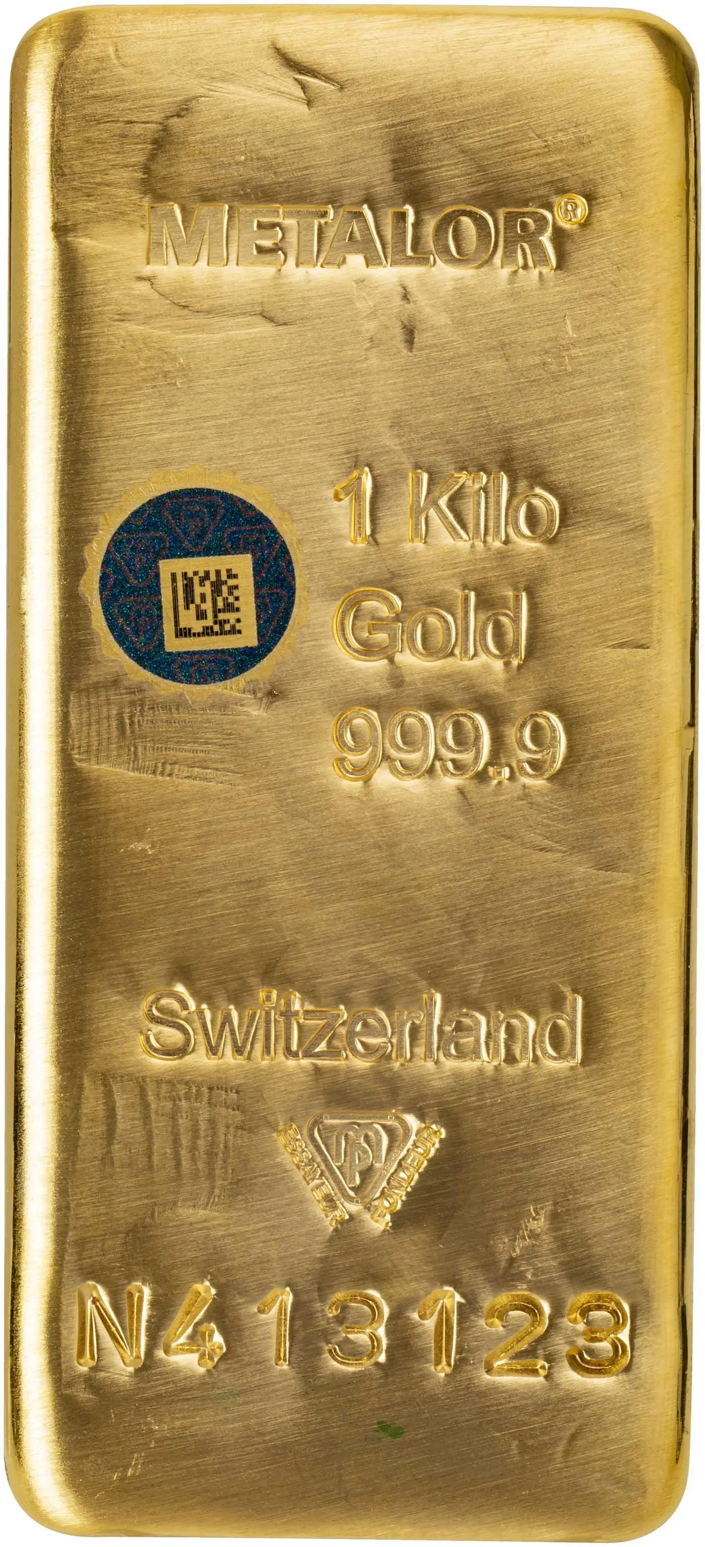 Metalor 1Kg Cast Gold Bar