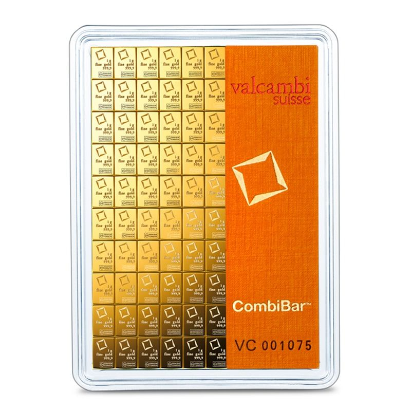 100 x 1 gram Gold Valcambi CombiBar